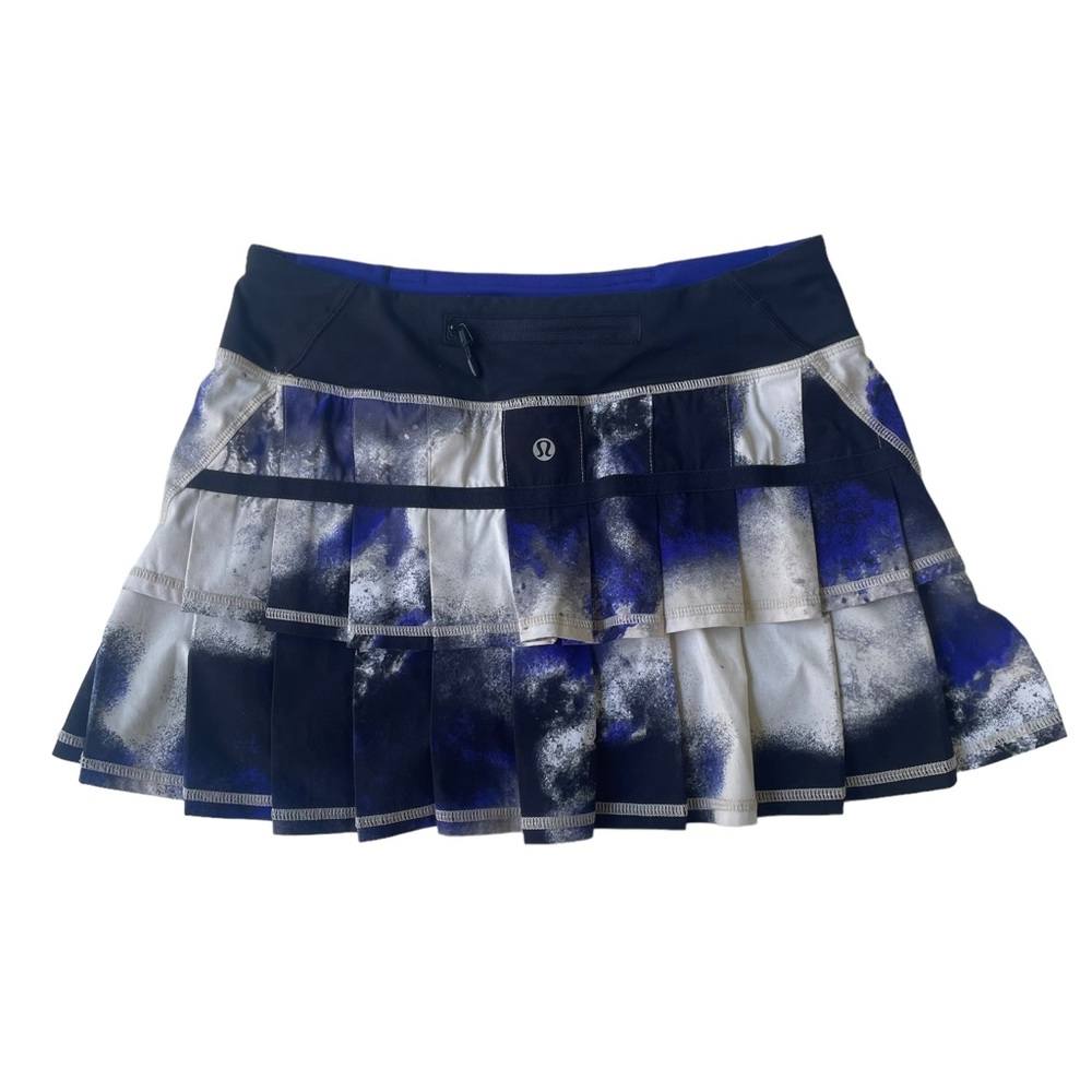 lululemon athletica Pace Setter Pleated Skort in Milky Way Multi Color Size 4